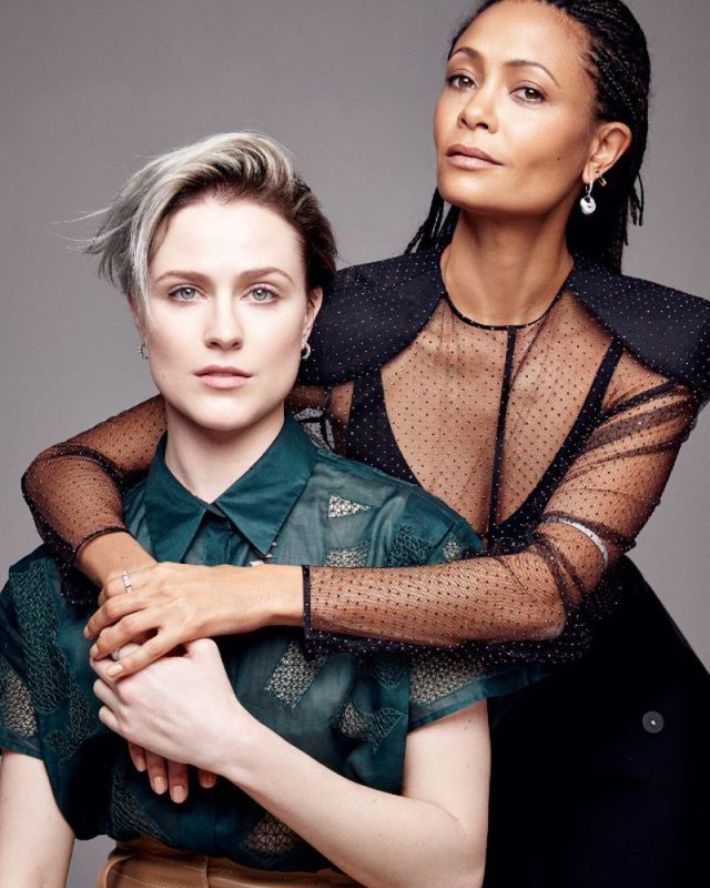 Evan Rachel Wood and Thandiwe Newton for Elle Magazine