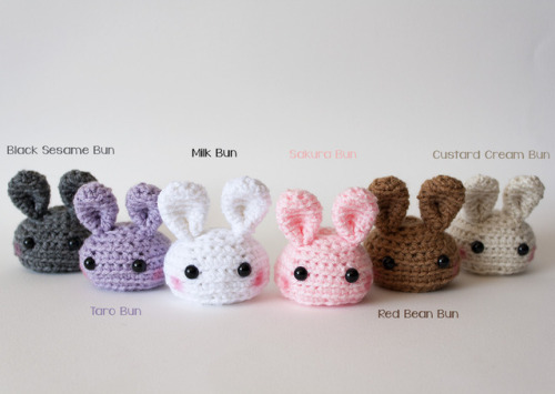 Updated the photos of my crochet bun bunnies!Available here