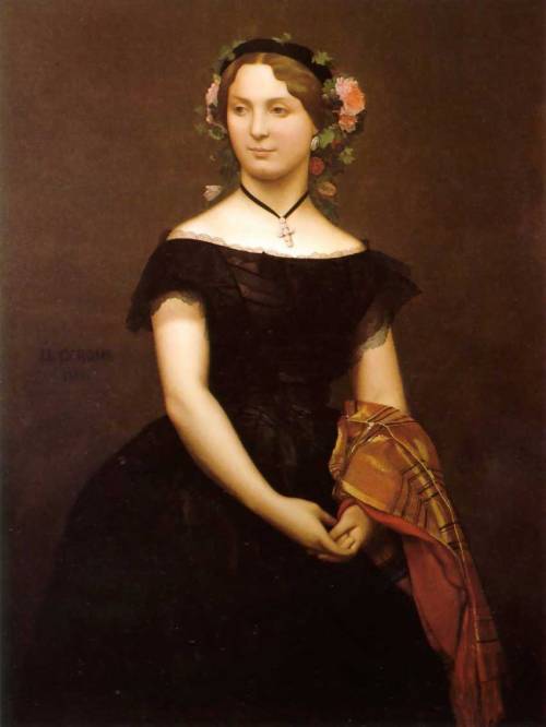 Portrait of Mille Durand, 1854, Jean-Leon Gerome