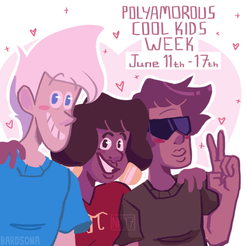 Hi all!! This is the official announcement for Polyamorous Cool Kids Week 2017! It’ll be running fro