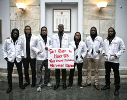 hybridscanwithstand:  My fellow black men at Harvard Medical School. Our story is one of survival. No matter how much violence, cruelty, and prejudice slung our way, still we rise.  