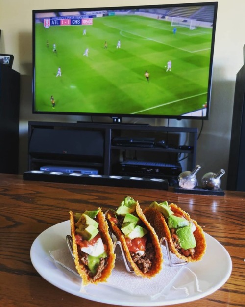Crunchy cheesy shelled tacos and soccer. Pretty much all my favorite things, but would have been bet