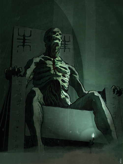 pixelated-nightmares:  Sleeping God by Prophetharm  