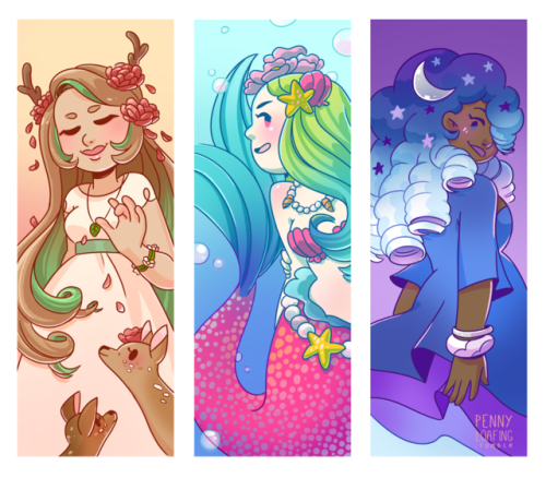 Elemental bookmark set I finished earlier this year! I wanted to push myself on colors I rarely use,