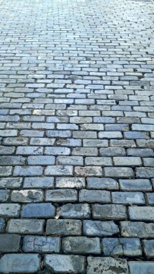 gastongilberte:  Blue cobblestones at city