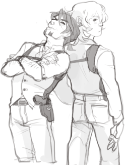 johnnyfeelinfine:  Tiger&Bunny AU in