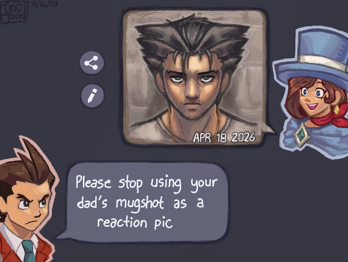 PW: Ace Attorney Char. Mugshots