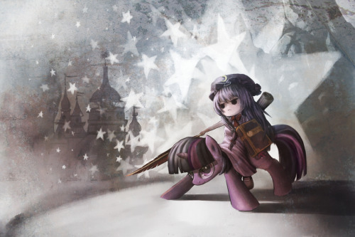 Twilight Sparkle and Patchouli KnowledgeOnly Touhou and My little Pony Fans can understand this&