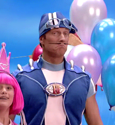 official-sportacush:sportagoose:Sportacus reacting to Robbie in the birthday fairy disguisei have no