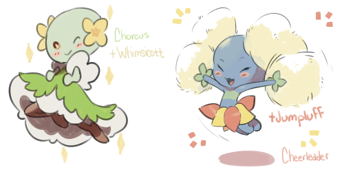 ladie-bug:Bellossom variants. Last time I swear.Designed them after different types of dancers to su