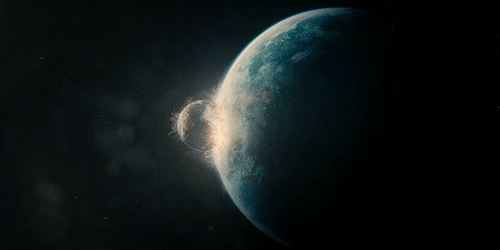 persnicketous: Earth being destroyed by a larger planet in Melancholia 
