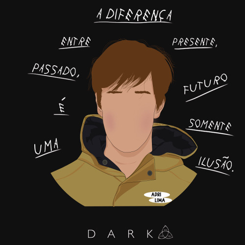 seriesconfession:Dark via @ilustra.adri Para mais ilustrações de filmes/séries, follow. 