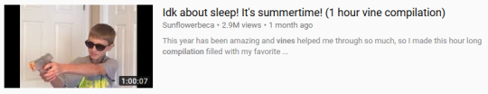curls-and-courage:  curls-and-courage: Vine compilations on YouTube are the absolute pinnacle of millennial humor. The nostalgic compendium of their peers in an industry that they watched rise, fall, and burn in such a short period of their lifetime is