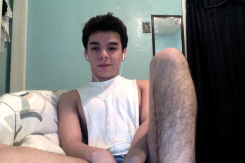 Using my foot to take pictures. Excuse my hairy wolf leg.