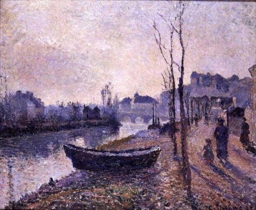 Quai du Pothuis, bords de l'Oise -  Camille Pissarro   1882Impressionism