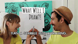 sizvideos:  Turn a scribble into a drawing