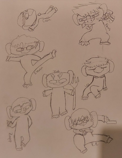Sonic Speed Monkey AU Doodles!