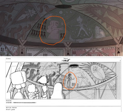 princesssilverglow:  gemslashstashcache:  princesssilverglow:  I’m currently looking through the Storyboards of SU and there I noticed this! There was a completely different Gem in the background of the Storyboards :O I wonder if it’s just a placeholder…