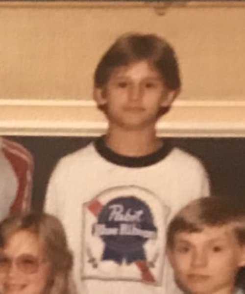 nostalgia-eh52:  When you need to really nail it on 6th grade photo day, it’s time to reach for your PBR shirt………