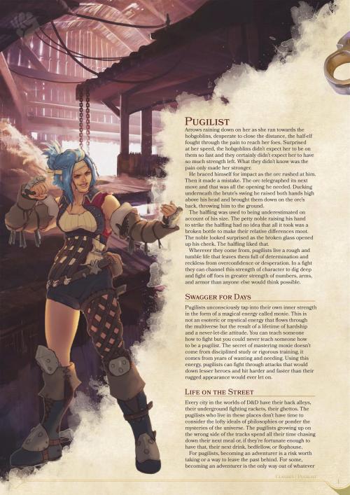 cliomancer:dnd-5e-homebrew:Pugilist Class by coolgamertagbro“Pugilists unconsciously tap into their own inner strength i