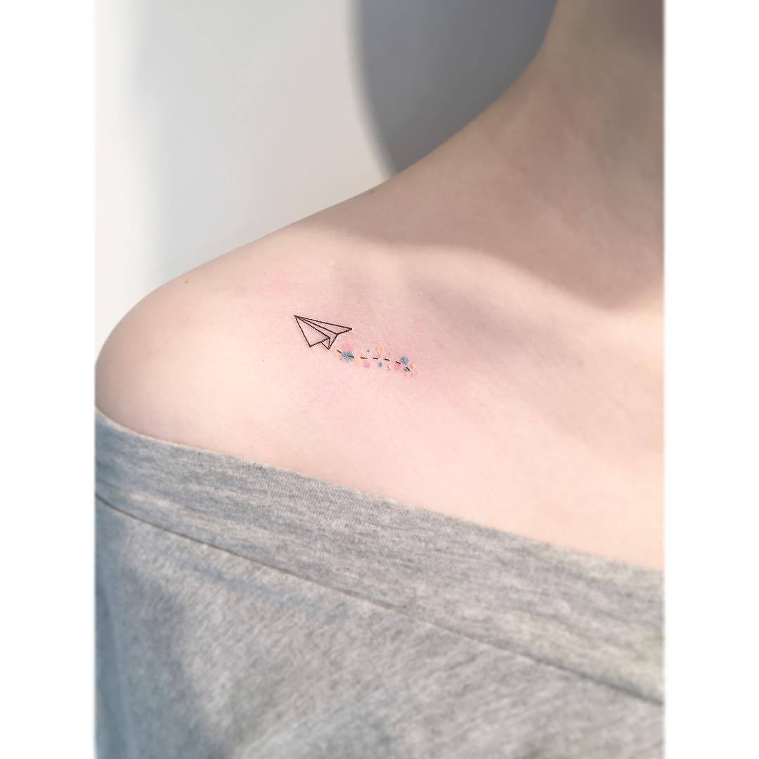 Tattoo uploaded by Tattoodo • Ways to fly by Cagri Durmaz #CagriDurmaz  #simple #minimal #minimalism #linework #pa… | Airplane tattoos, Plane tattoo,  Aviation tattoo