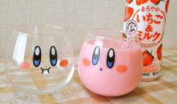 retrogamingblog:  Kirby Glasses released by Ichiban Kuji