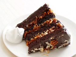 fatty-food:  German Chocolate Cake With Coconut-Pecan