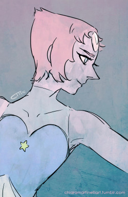 chiaramartinelliart:This is much different but hey: my real style! ( actually… I colored randomly.. it’s only a quick sketch).Hope you like this Pearl anyway.If you want, let me know if you would like to see other gems with this style 