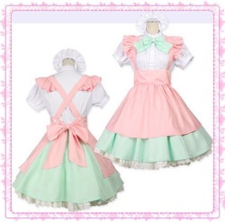 sakura-ghost:  Pastel Lolita Maid Uniform -