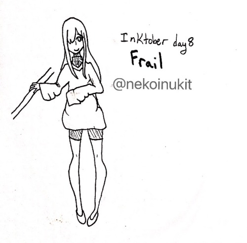 Inktober Day 8. The Inking Is A Little Messy.