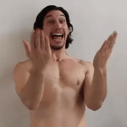 skyloreyn: actual footage of kylo ren seconds after the shirtless force skype session ends