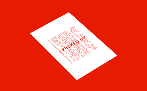 ‘I fucked up’ notecards now available on etsy! 