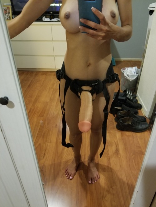 whenfetishbecomesreality:  THIS is the strapon that I bought once the desire to peg hubby arose.   Thinking back it was probably too big for starters, but it’s about the same size as he is. Figured if I can take his dick at my size he can learn to take