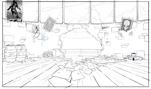 csnyde:  I also got to work on another really fun episode of Steven Universe “Keep Beach City Weird” where I lucked out & was assigned the crazy fun location of Ronaldo’s office in that lighthouse that overlooks Beach City. I tried to put a