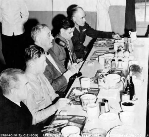 Franklin D. Roosevelt’s visit to the Aleutian Islands (August 1944).