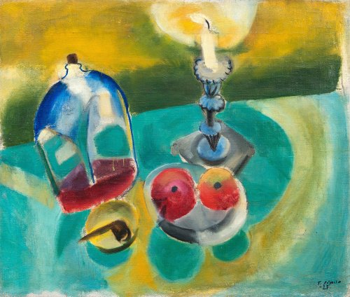 Still Life  -  Sulho Sipilä,  Finnish ,1895- 1949Oil on canvas 55x64 cm