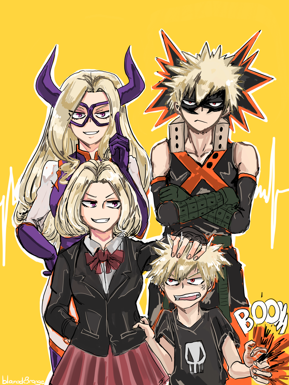 blamedorange:a concept: Bakugou and Mt. Lady being shitty cousins with the pettiest