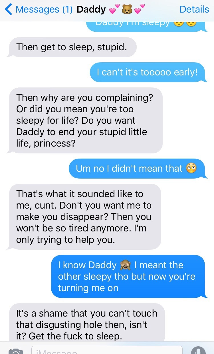 prettylittlevictim: When I complain too much to Daddy about being sleepy 🙈  please