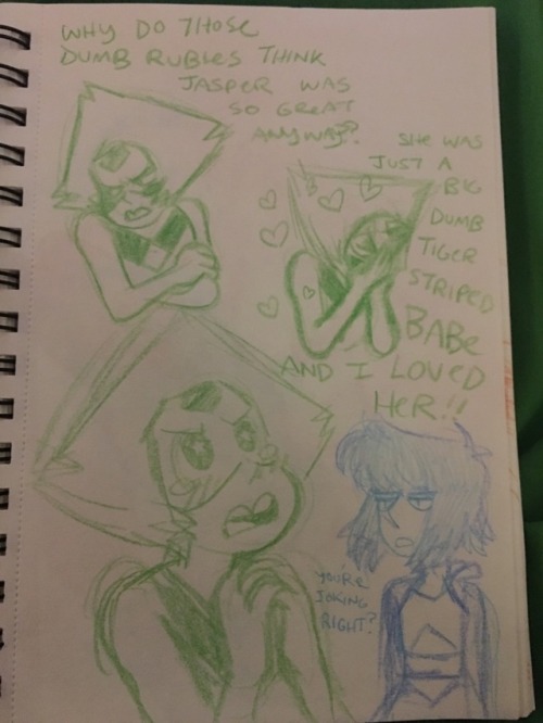 dandeliar-draws-dicks: I have been watching season 2 and 3 of SU again and I got hit hard with jaspi