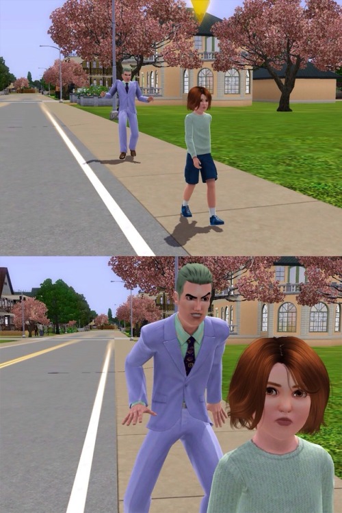 Hayato Kawajiri and his family in sims3.