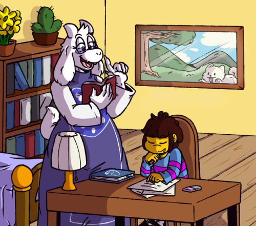 Tutor Toriel commission for @melcodriggs !