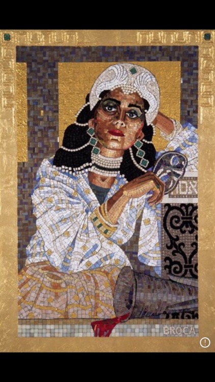ethnically-jewish:Artist Lilian Broca has the most amazing mosaic Queen Esther series, she also has 