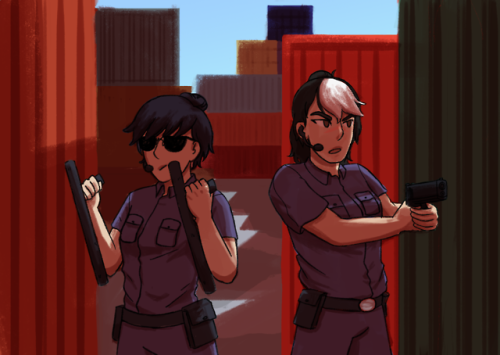 rabcye: happy sheithlentines @octaviainthewasteland! here’s shiro end keith who were police oficers