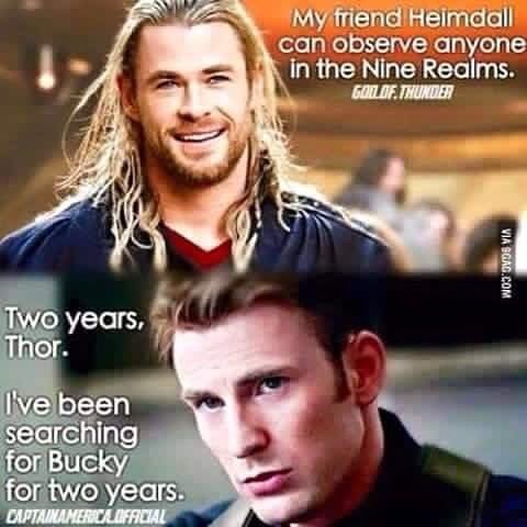 epicgeekdom:  Some hump day humor 😈 Remember to follow us 😈 #meme #lol #lmao #funny  #geek #nerd #FML #disney #marvel #humor #spiderman #buckybarnes #thor #civilwar