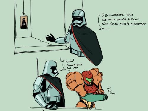 plintoon:So uh, I watched Star Wars and I really like Captain Phasma. I’ve also been drowning in thi