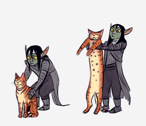 ambroartworks: when ur too short to pick up the cat