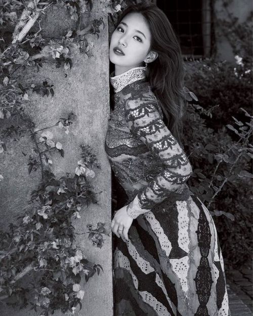 BAE SUZY wearing VALENTINO for ELLE KOREA October 2015