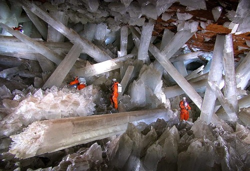 Cave Of The Crystals or Giant Crystal Cave Is A cave connected To The Naica Mine at A Depth Of