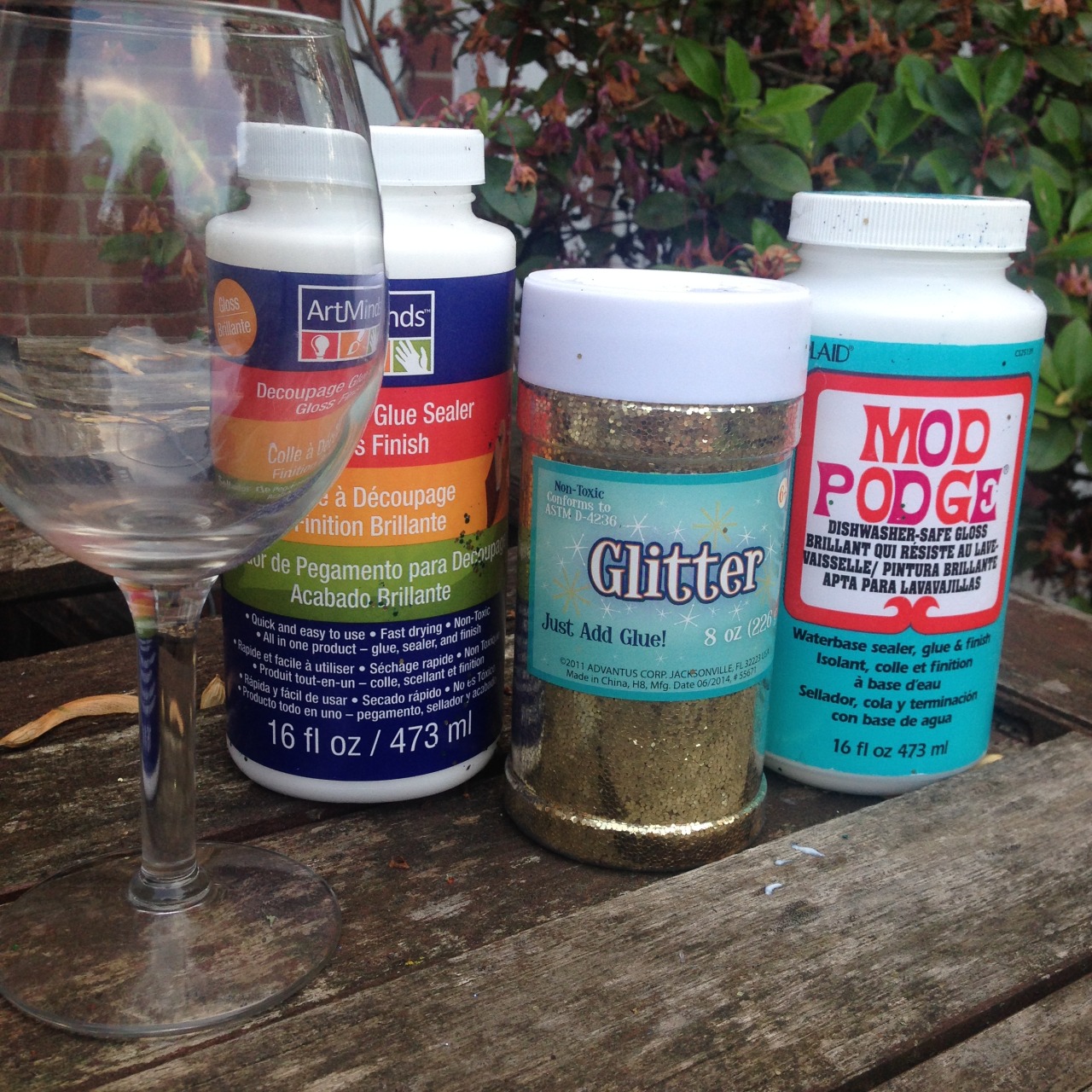 Get the Creative Juices Flowing. — DIY Glitter Drip Wine Glasses