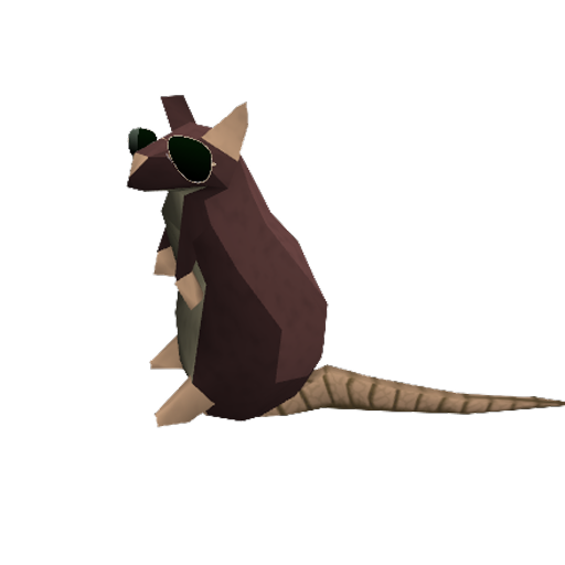 lowpolyanimals:Rat from RuneScape (March 2004 – 26 September 2005)